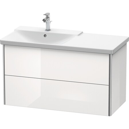 Duravit Xsquare Two Drawer Wall-Mount Vanity Unit White XS416502222